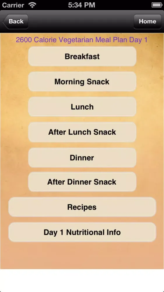 Screenshot di Meal Plans - Vegetarian 7 Day Meal Plans