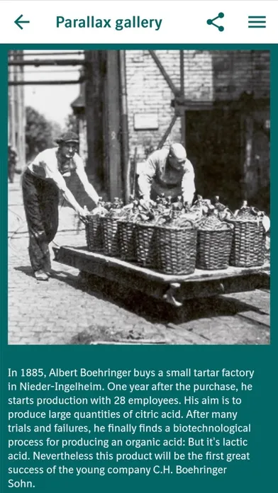Captures d'écran de Boehringer Ingelheim History