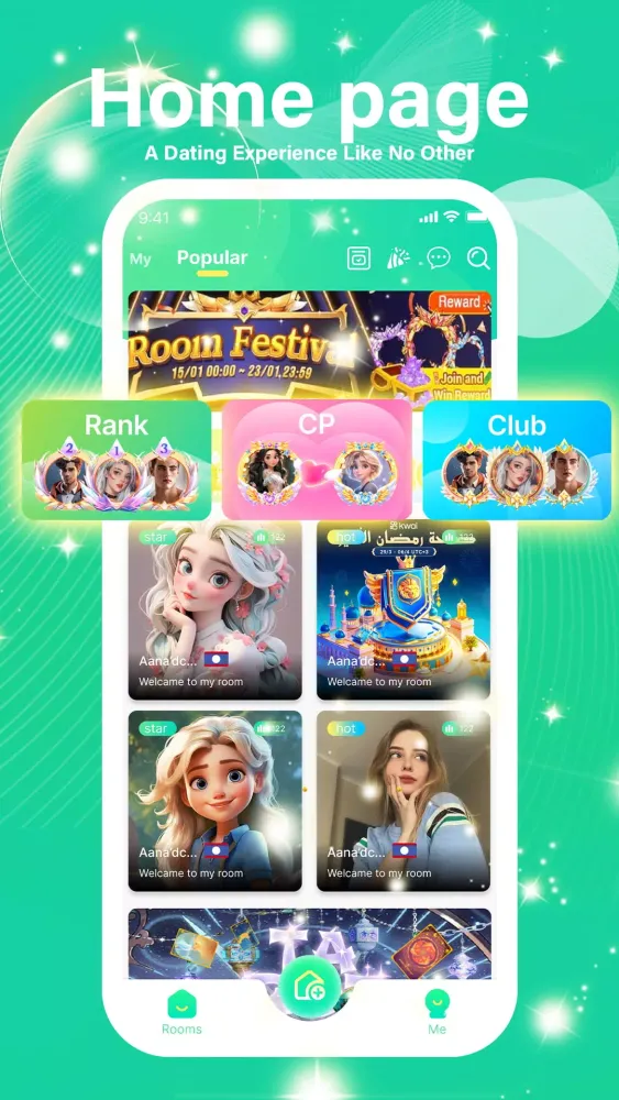 HiBO - Group Voice Chat Screenshots