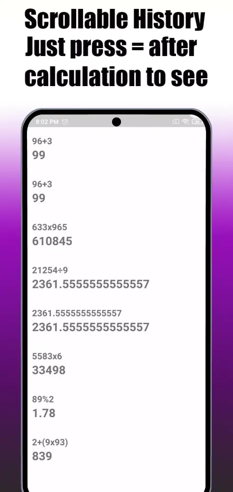 XCal - Calculator with history Screenshots