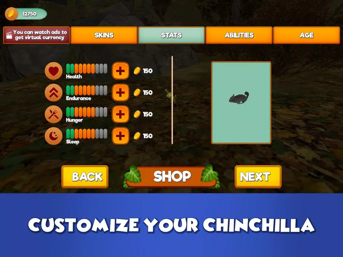 تصاویر Furry Chinchilla Animal Sim iPad 