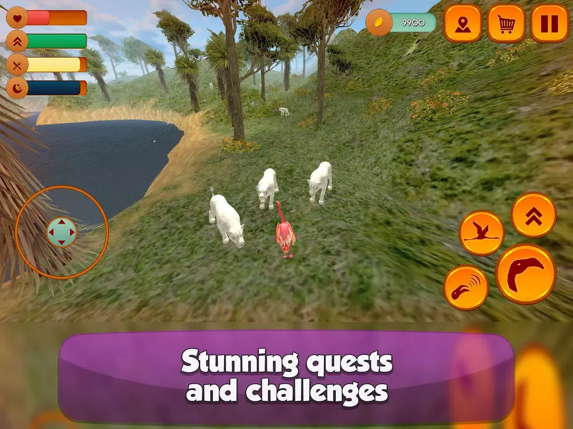 Capturas de pantalla de Wild Pink Flamingo Sim iPad 