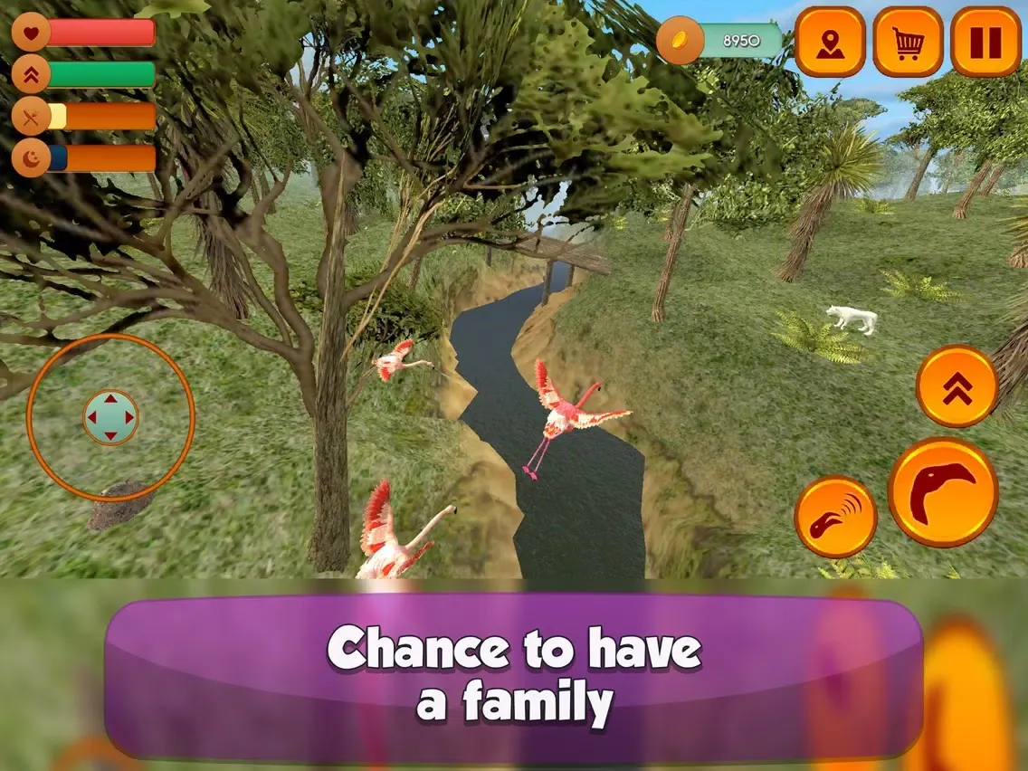 Capturas de pantalla de Wild Pink Flamingo Sim iPad 