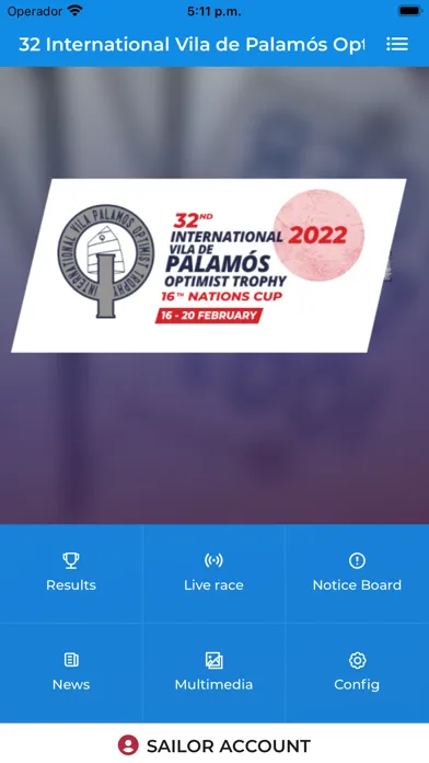 Ảnh chụp màn hình của Palamós Optimist Trophy