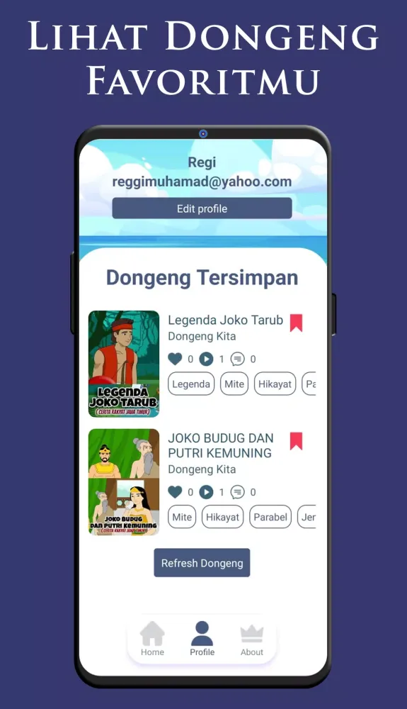 ภาพหน้าจอของ Dongeng Indonesia