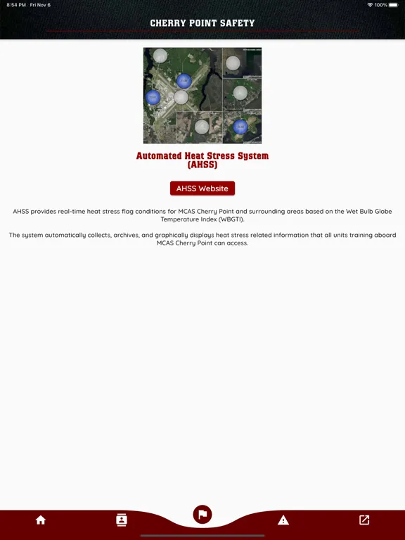 Capturas de pantalla de Cherry Point Safety iPad 