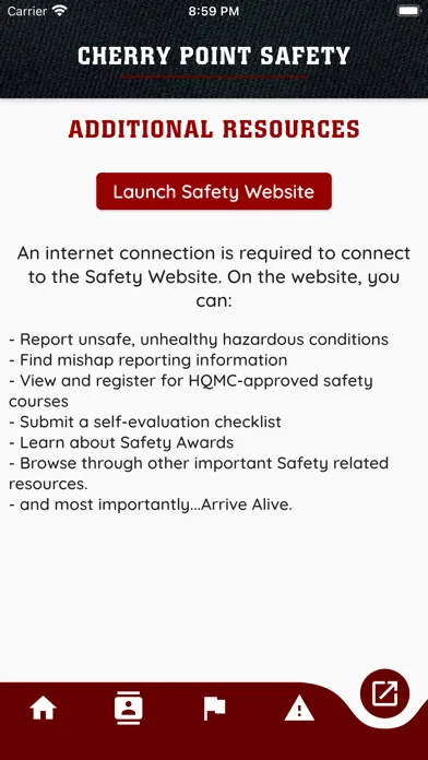 Capturas de pantalla de Cherry Point Safety