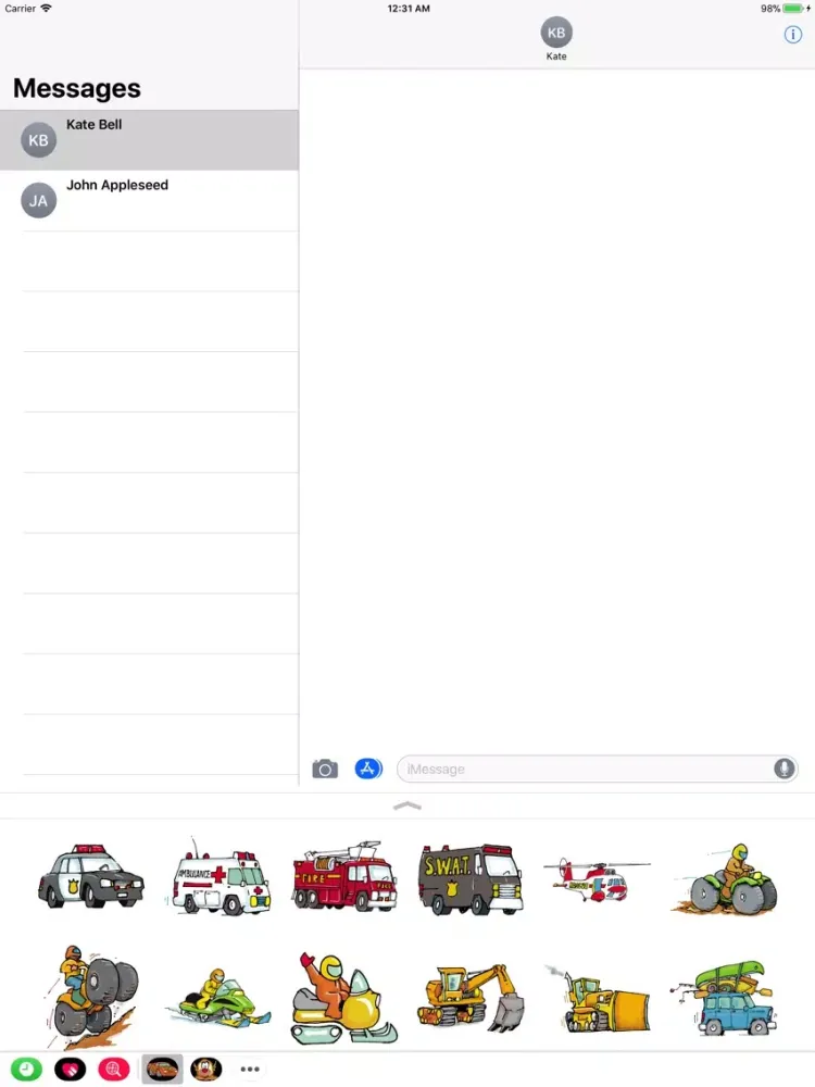 Ảnh chụp màn hình của Kars iPad 