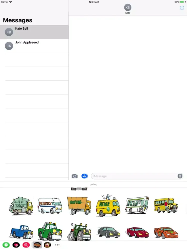 Ảnh chụp màn hình của Kars iPad 