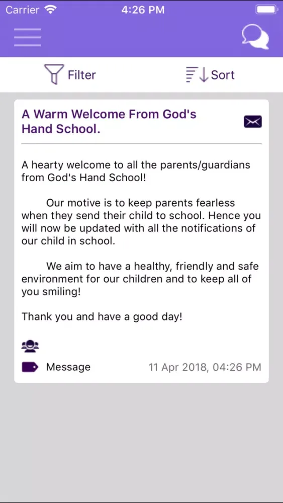 God's Hand School स्क्रीनशॉट