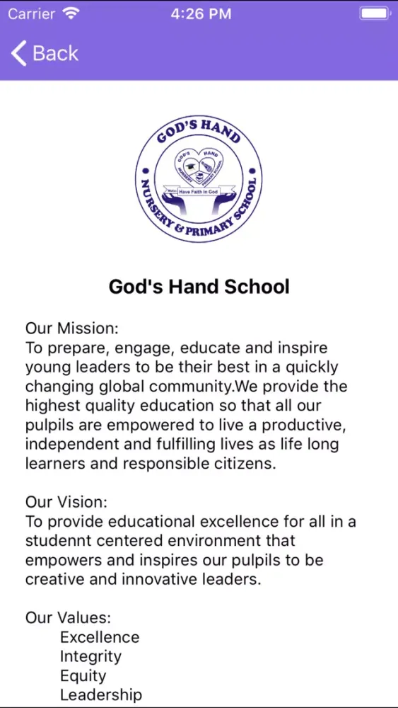 God's Hand School स्क्रीनशॉट