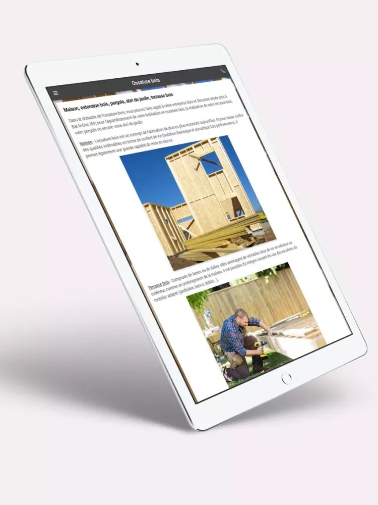 Bois et Structure iPad  स्क्रीनशॉट