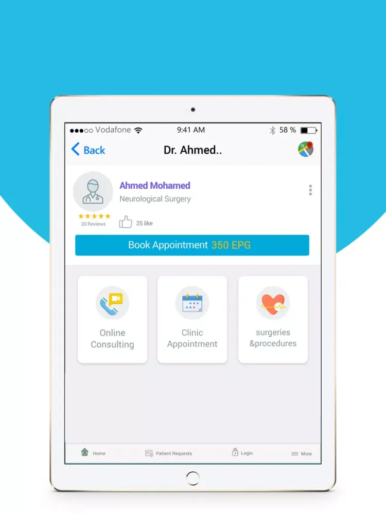 Скриншоты BokDoc iPad 