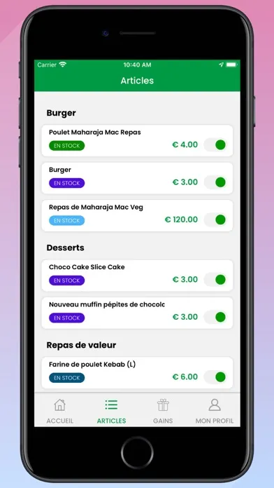 Screenshot di BOK EAT PRO
