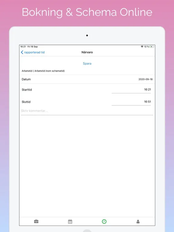Zrzuty ekranu Bokning & Schema Online iPad 