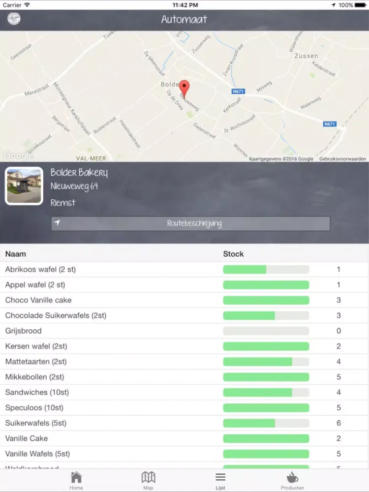 ภาพหน้าจอของ Bolder Bakery iPad