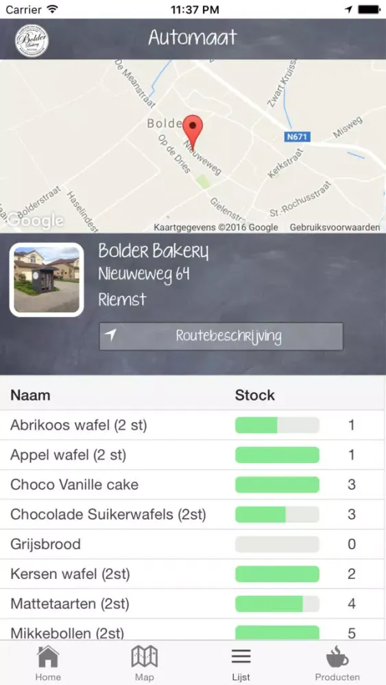 ภาพหน้าจอของ Bolder Bakery