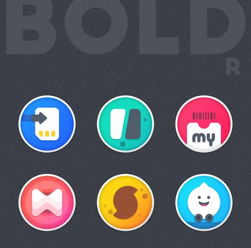 Boldr Icon Pack Screenshots