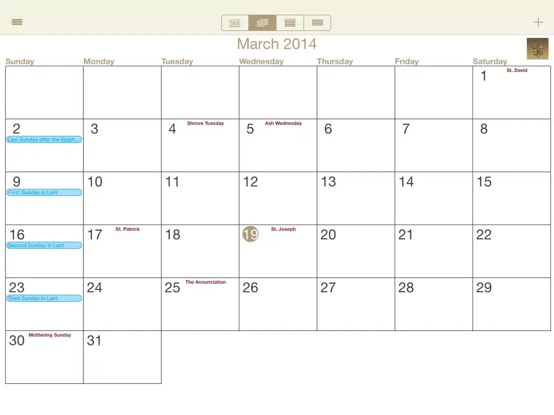 Catholic Calendar - HD iPad  سکرین شاٹس