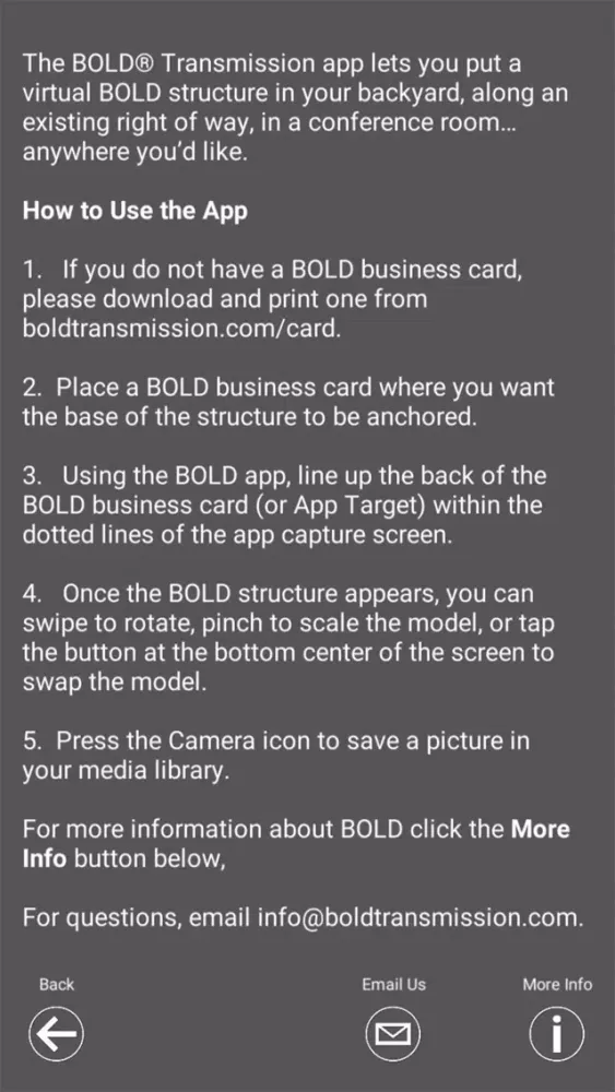 Capturas de pantalla de BOLD AR