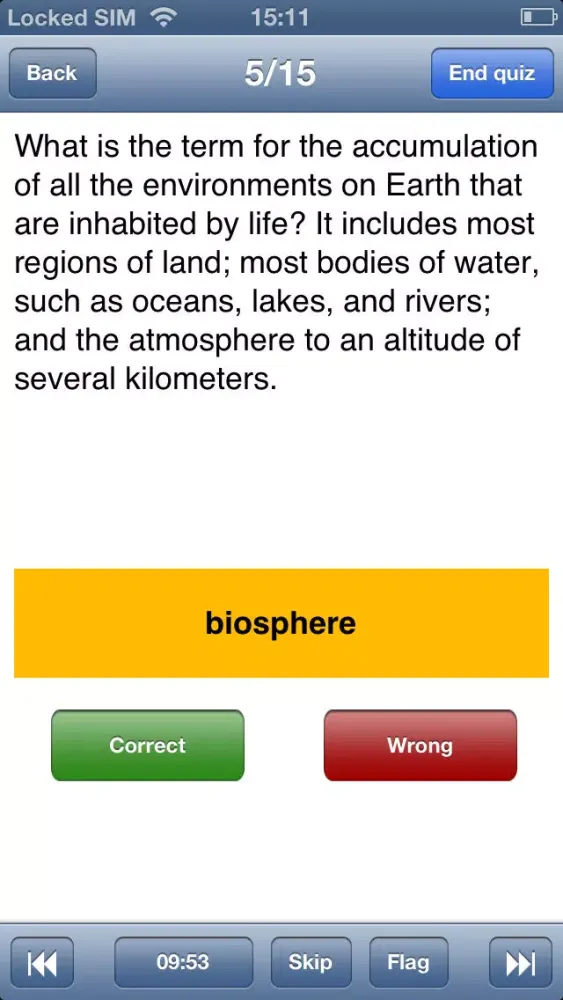 Ảnh chụp màn hình của Biology I Lite