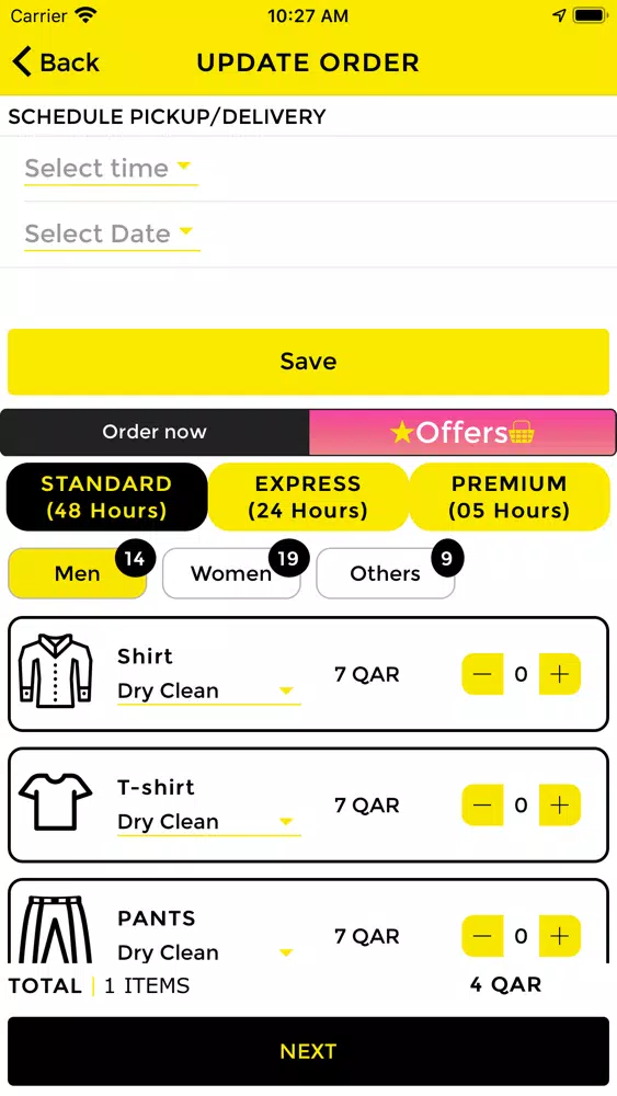 1Click Laundry Driver Ekran Görüntüleri