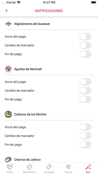 ภาพหน้าจอของ Águilas de Mexicali Oficial