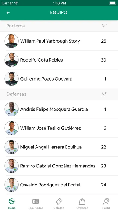 Captures d'écran de Club Leon Oficial