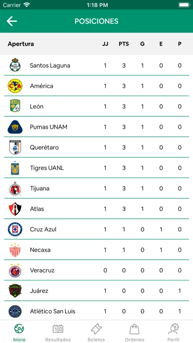 Captures d'écran de Club Leon Oficial