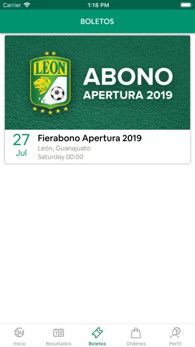 Captures d'écran de Club Leon Oficial