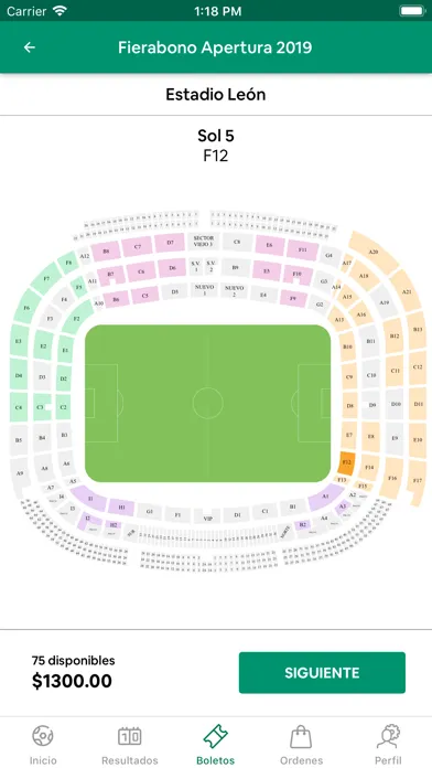 Captures d'écran de Club Leon Oficial