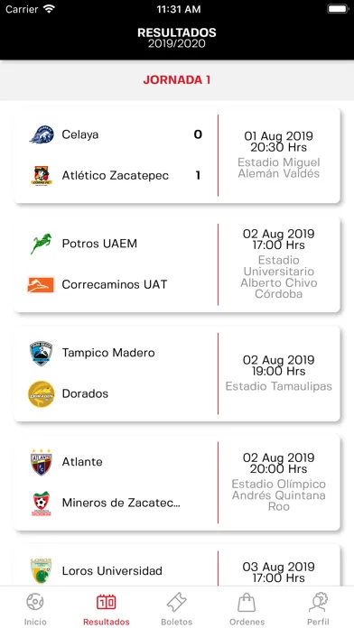 Capturas de tela do Leones Negros Oficial