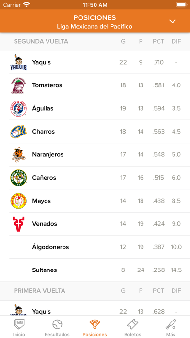 ภาพหน้าจอของ Naranjeros de Hermosillo