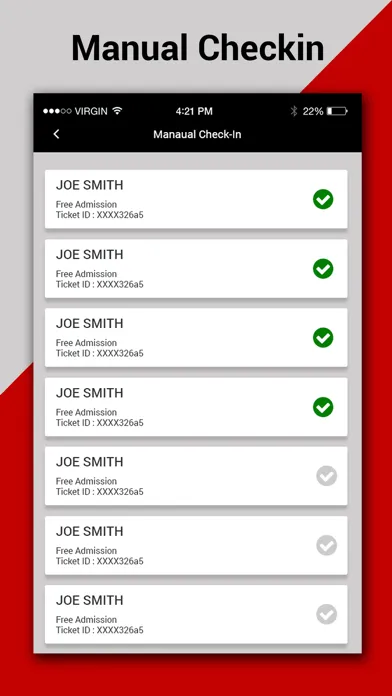 BoletosExpress Check-In Ekran Görüntüleri