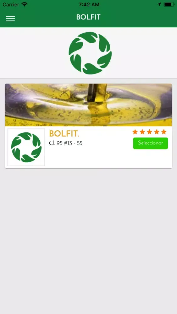 Captures d'écran de BOLFIT App