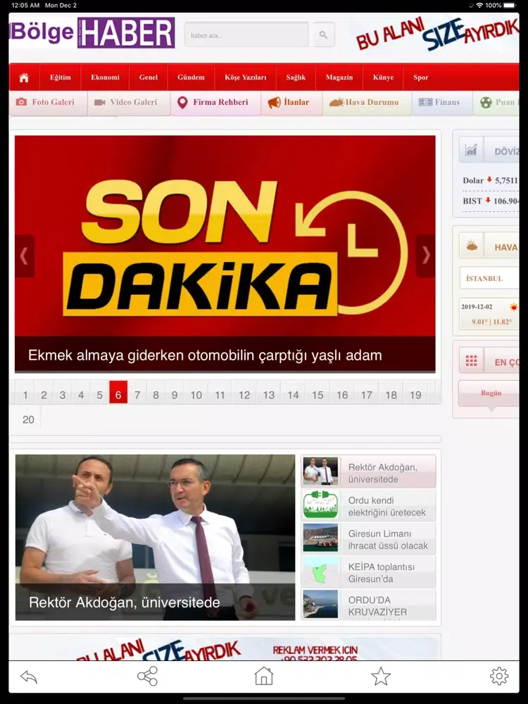 Bölge Haber - Gazetesi iPad  سکرین شاٹس