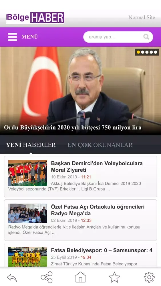 Bölge Haber - Gazetesi سکرین شاٹس