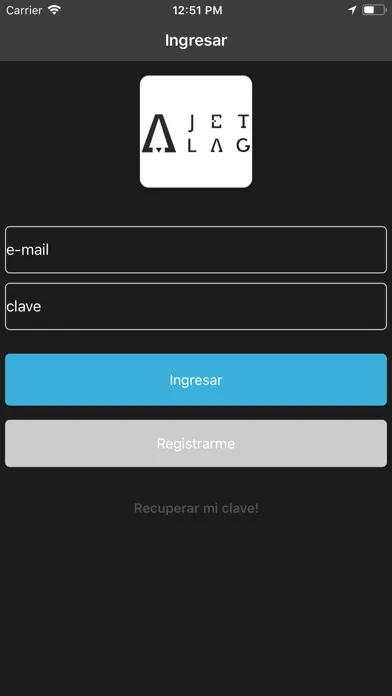 ภาพหน้าจอของ JetLag App