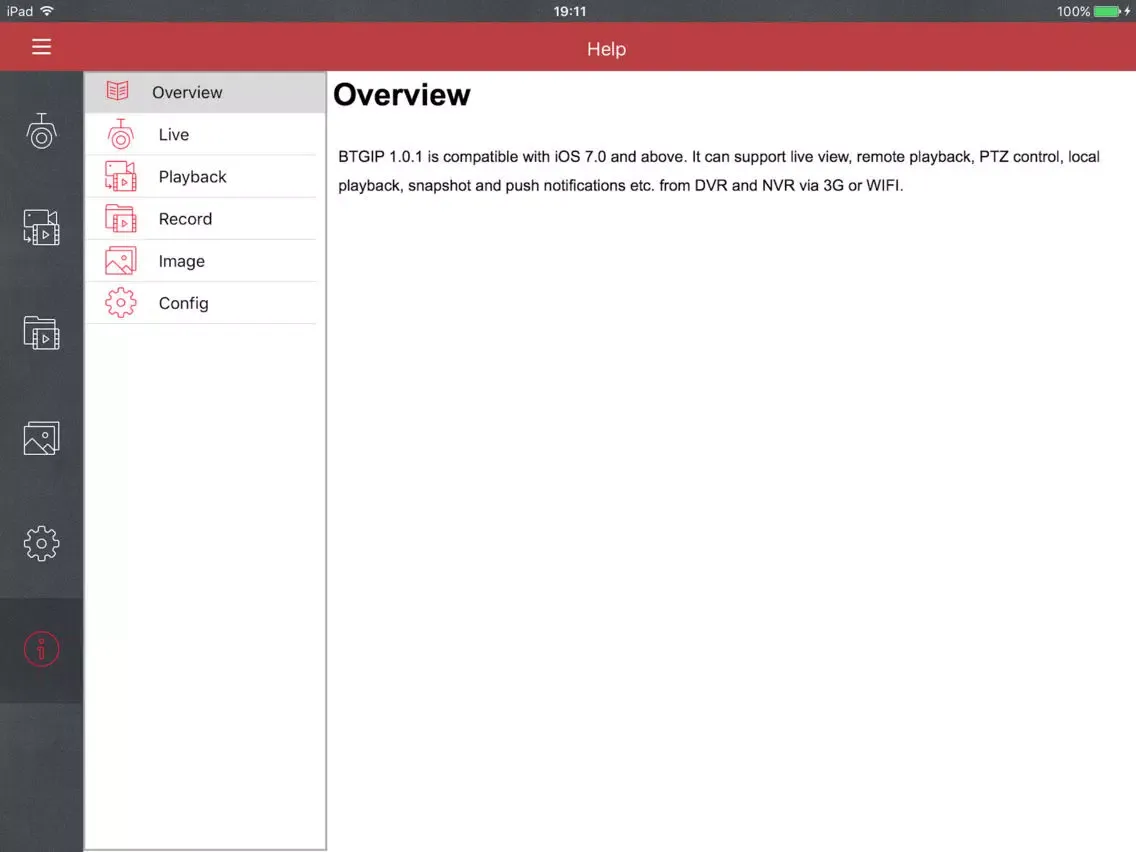 BTGIP iPad  スクリーンショット