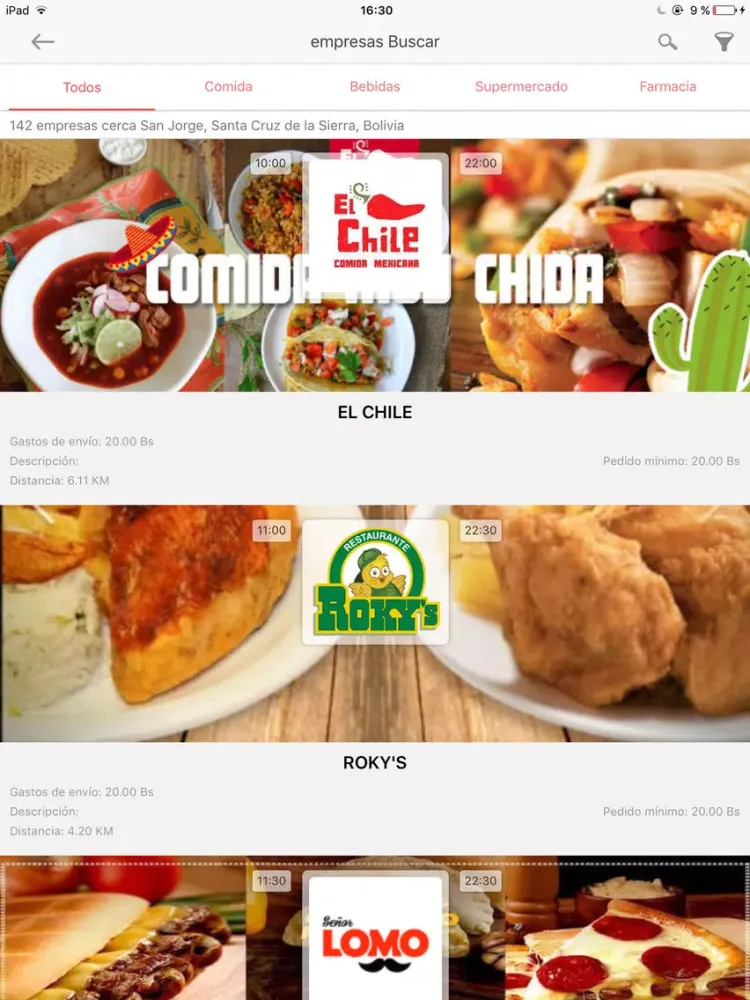Pedidos Online iPad  스크린샷