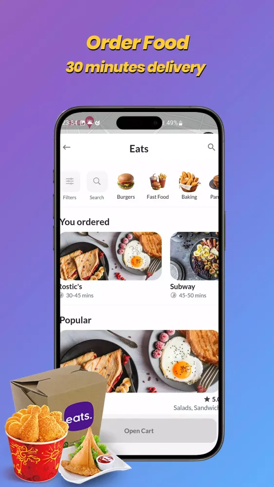 Tangkapan skrin Gaadiya App — Ride & Delivery