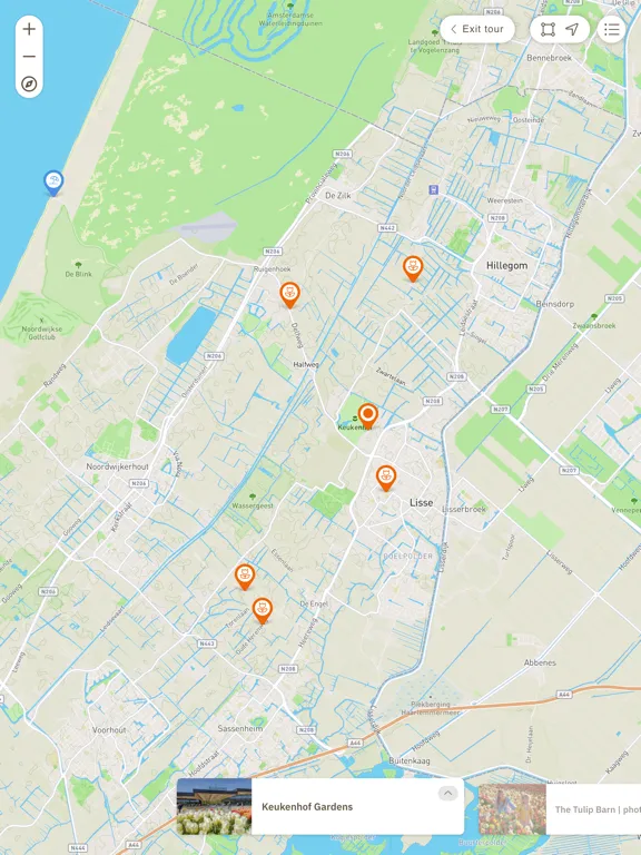 Capturas de tela do Holland Digital Guides iPad 
