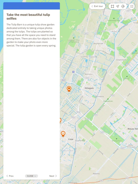 Capturas de tela do Holland Digital Guides iPad 