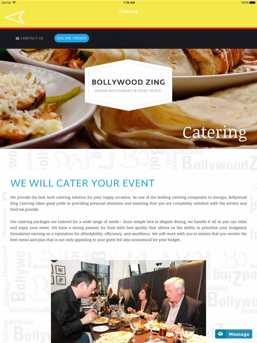 Tangkapan layar Bollywood Zing iPad 
