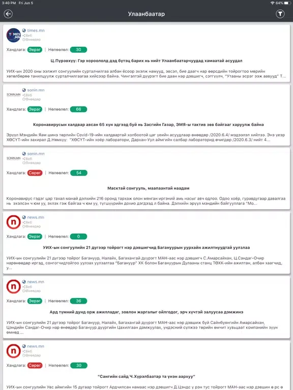 Kudos.mn lite iPad  Screenshots