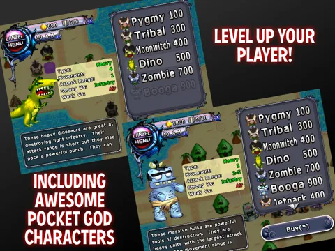 Pocket God vs Desert Ashes iPad  Screenshots