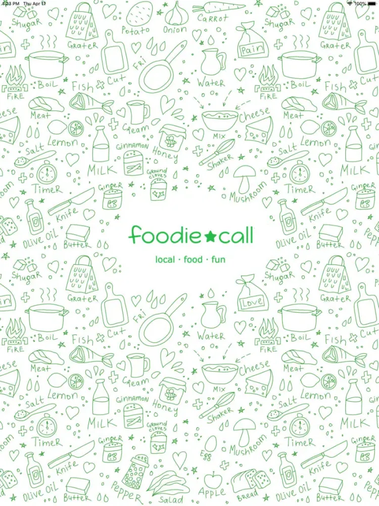 Foodie Call iPad  স্ক্রিনশট