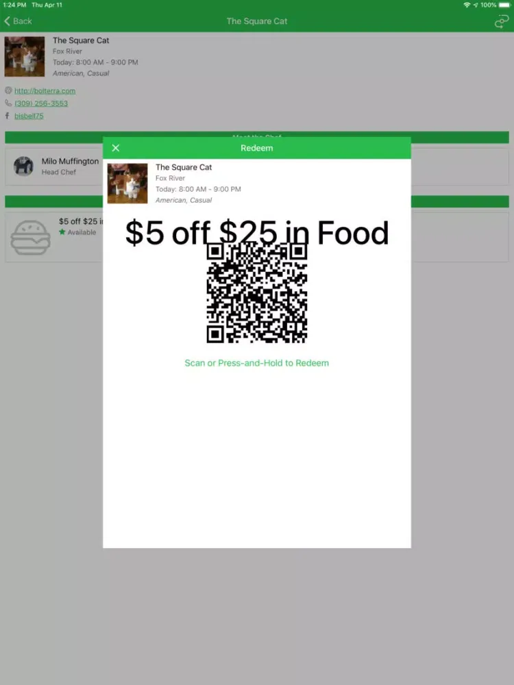 Foodie Call iPad  স্ক্রিনশট
