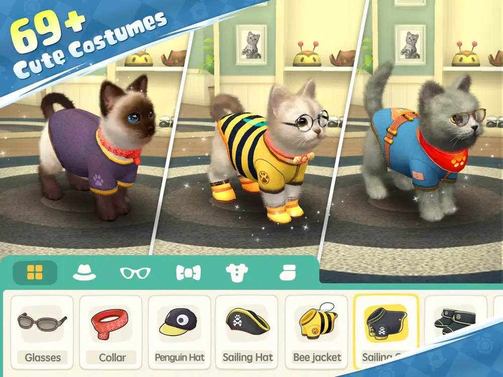Скриншоты My Cat:Pet Game Simulator iPad 