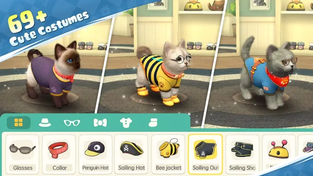 Скриншоты My Cat:Pet Game Simulator